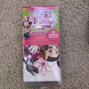 Disney Junior Minnie Mouse Peel & Stick Wall Decals - Pink and Black
